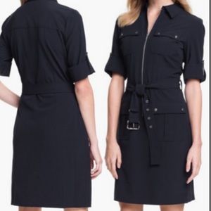 Michael Kors Zip up belted dress